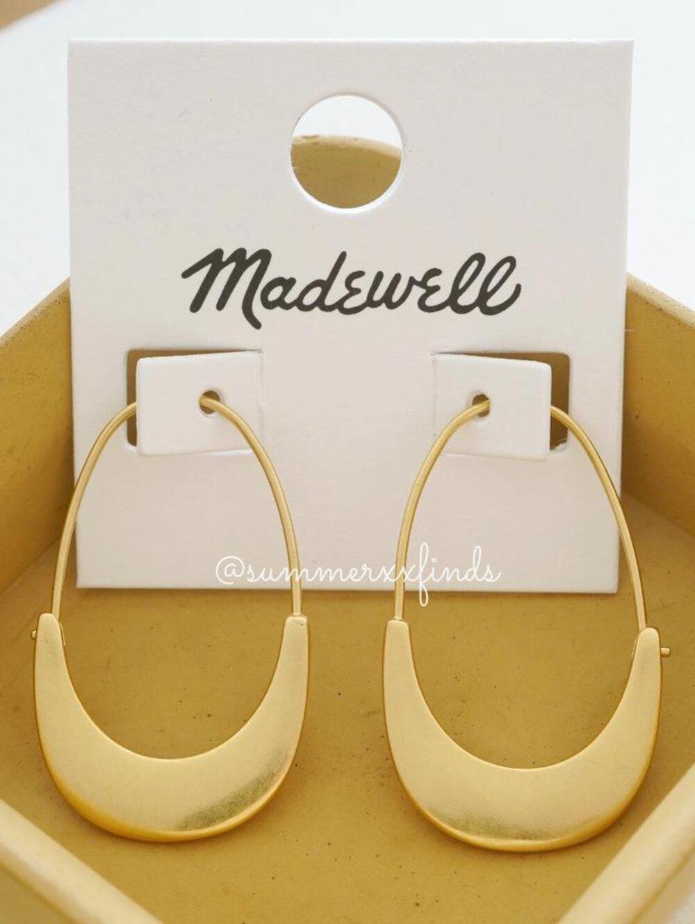 Madewell Flat Oval Hoop Earrings